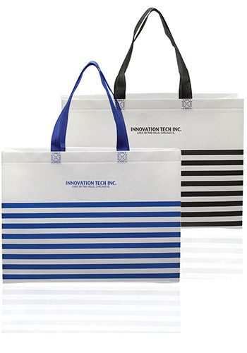 Image of Seaside Striped Tote Bags