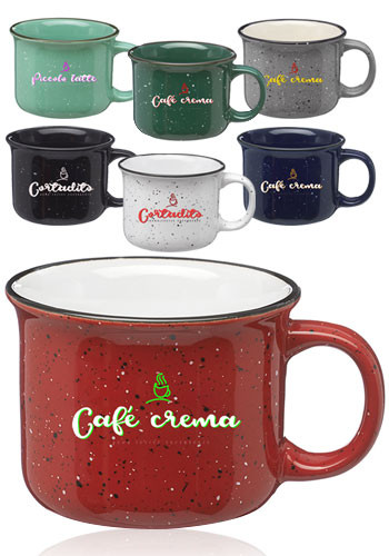 Image of 7.5 oz. Bijou Ceramic Campfire Coffee Mugs