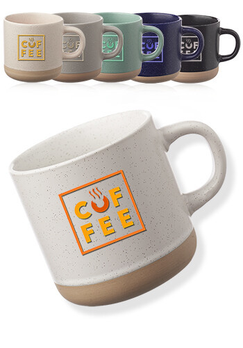 Image of 11 oz. Cosmic Speckled Clay Coffee Mugs