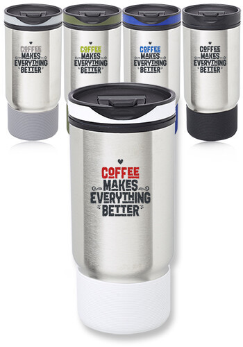 Image of Oxford 17oz. Ribbed Travel Mugs