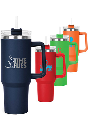 40 oz The Hippo Mug with Straw and Twist Closure | HCS910