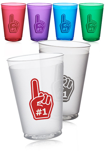 Image of 12 oz. Flex Frosted Plastic Stadium Cups