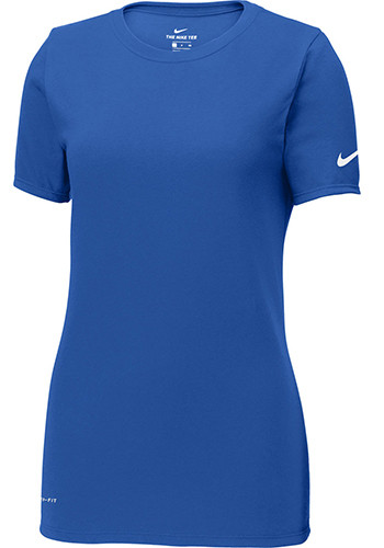 Image of Nike Ladies Dri FIT Cotton Poly Scoop Neck Tees