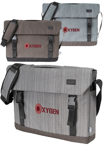 Image of RejuVe ELEMENT Recycled Laptop Brief Heather Bag