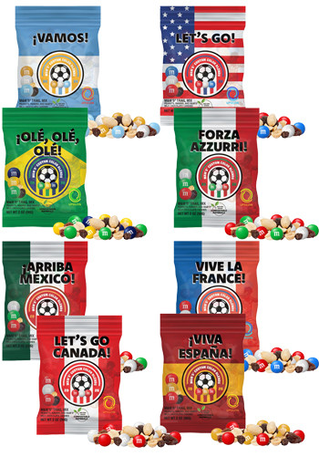 World Cup Soccer M&M'S Trail Mix | CICDHFTMMWC - Discountmugs