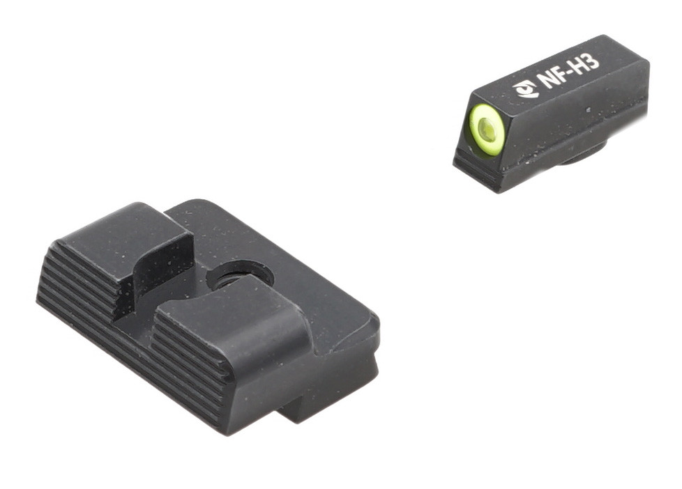 Angry Bear Arms Low Profile Pistol Sights - Triitium - Glock Small