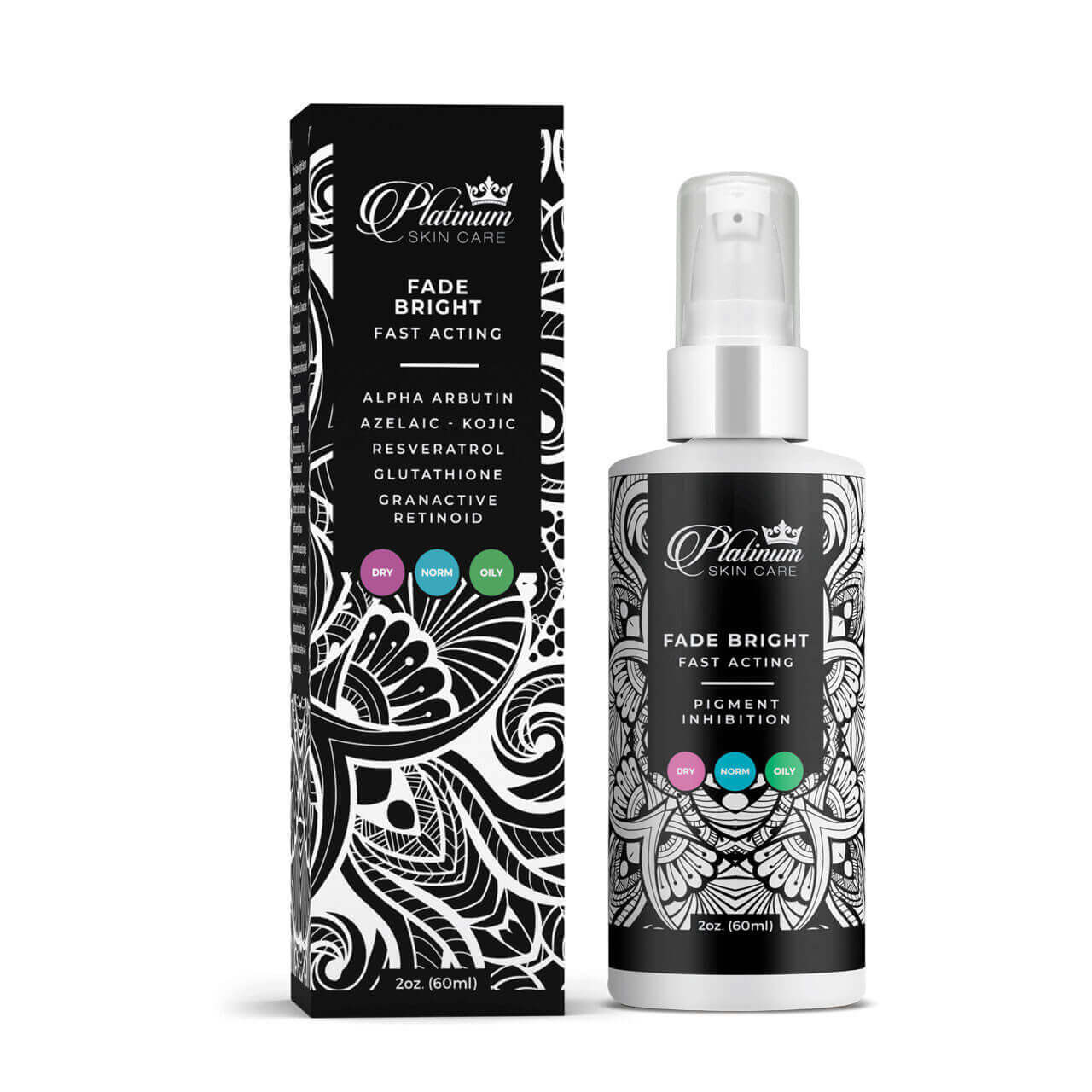 Fade Bright Lightening - Platinum Skin Care - Dark Spot Serum 4.5oz