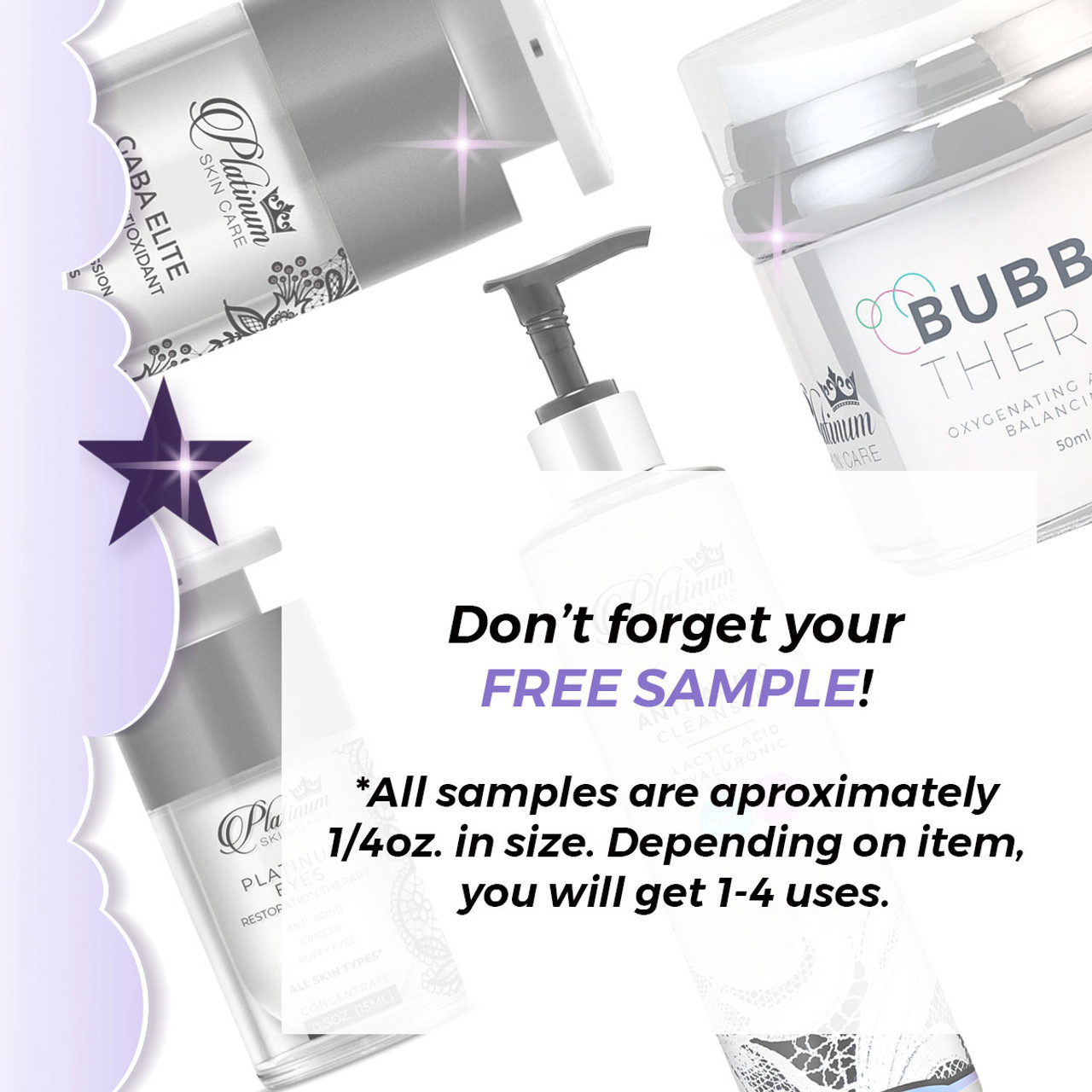 Free samples with purchase