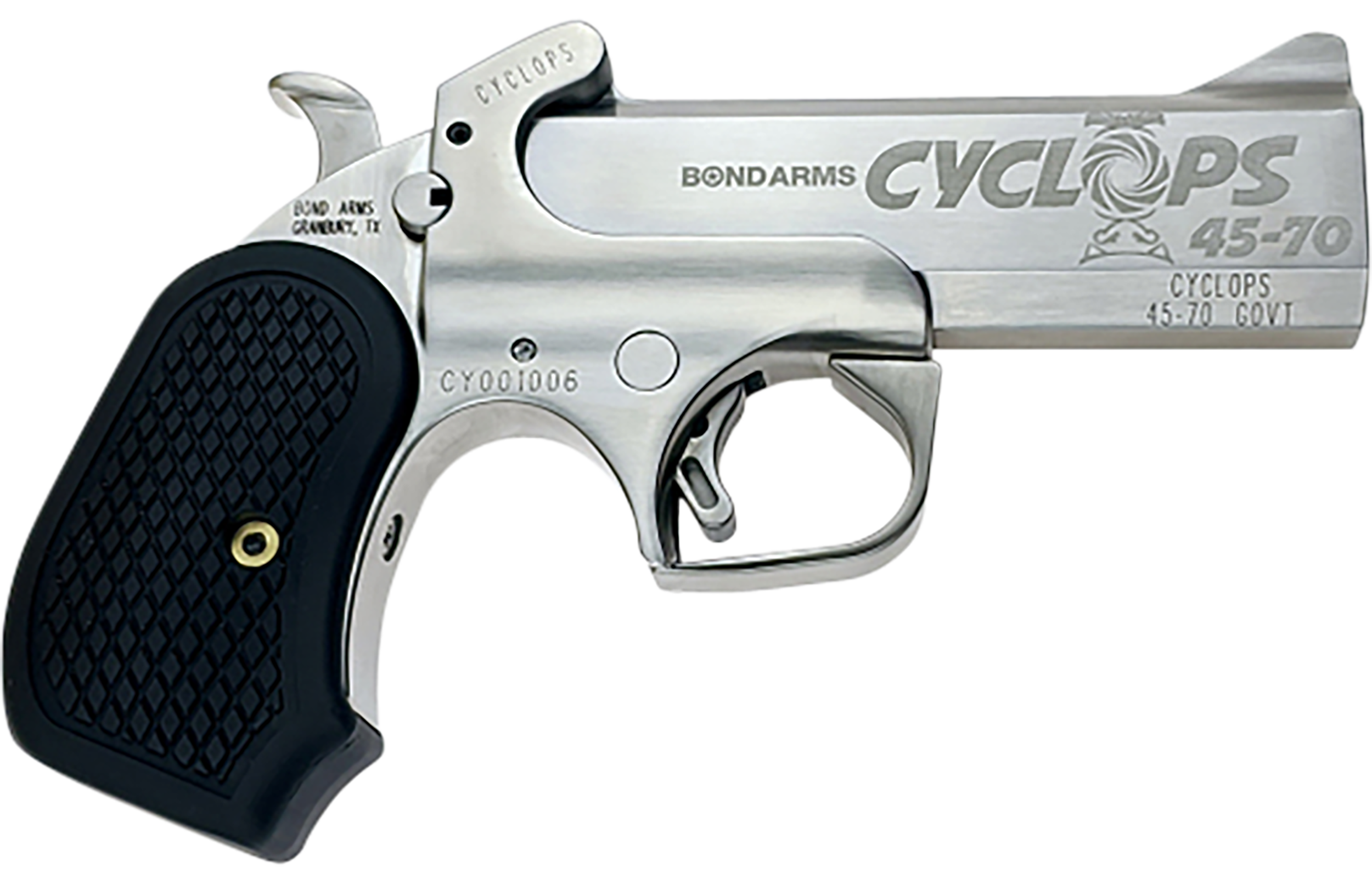 Bond Arms Cyclops 45-70 Government, 4.25in. Barrel, 2rd - Stainless (BACYP)