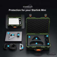 STARBEAM Starlink Mini Hard Protective Travel Case with Storage - Green