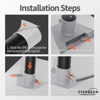 STARBEAM Starlink Gen 3 Standard Plastic Pole Adapter for 37-48mm Pole