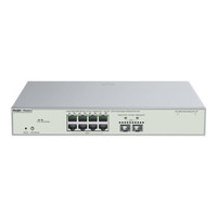 Ruijie Reyee RG-NBS5300-8MG2XS-UP L3 Managed Switch, 8-Port 2.5 Gbps PoE++, 2-Port 10 Gbps SFP+, 370 W PoE power budget