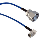 PSF-402 Patch cable 4.3-10 Male to Right Angle SMA Male, Low PIM, 50cm