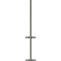 GM48W Galvanised Steel Wall Mount Mast, 48 mm Pole, 2m