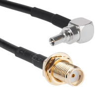 Powertec L-100 CRC9 to SMA Female 18cm  Patch Cable