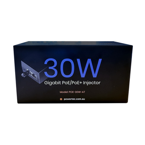 Powertec 30W Gigabit PoE+ Injector