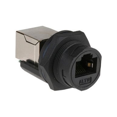 Amphenol LTW Female Cable Mount inline IP67 RJ45 Connector, 31 mm Diameter