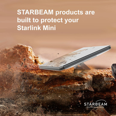 STARBEAM Starlink Mini Protective HDPE Hard Shell Cover - Transparent