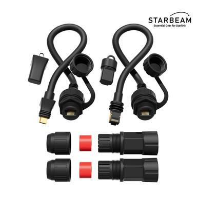 STARBEAM Starlink Flat High Performance SPX Plug to RJ45 Ethernet Adapter Cable