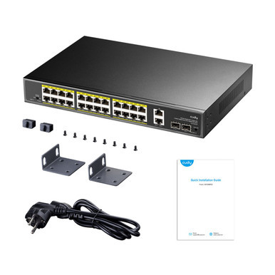 Cudy GS1026PS2 24-Port Gigabit PoE+ Switch with 2 Uplink Gigabit Ports and 2 Gigabit SFP Slots 300W