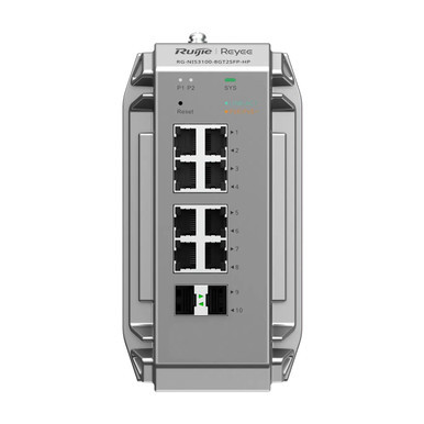 Ruijie  Reyee RG-NIS3100-4GT2SFP-HP Industrial Managed Switch, 4-Port Gigabit PoE/PoE+, 2-Port SFP, 120W PoE Power budget