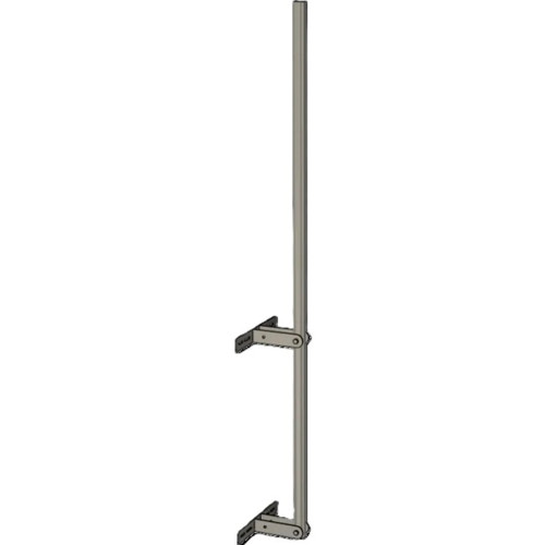 GM48W Galvanised Steel Wall Mount Mast, 48 mm Pole, 2m