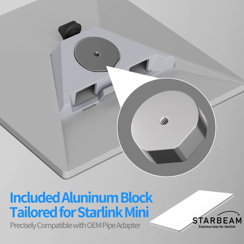 STARBEAM Starlink Mini 18cm Extendable Tripod with Adapter and Pegs – suits old Pipe Adapter only