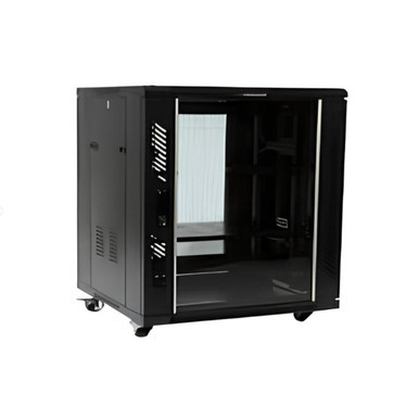 Wideband 12RU 600mm Wide x 450mm Deep Fully Assembled Wall Mounted Server Rack Data Cabinet