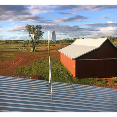 Screw Down Roof Mast 3m, 48mm Pole