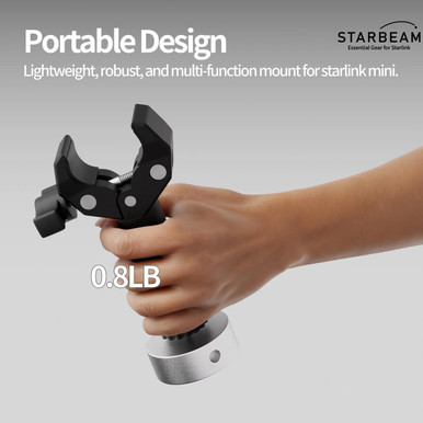 STARBEAM Starlink Mini Clamp Pole Mount - fits Pipe Adapter (old Mini model)