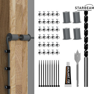 STARBEAM Starlink Dish Cable Routing & Installation Kit