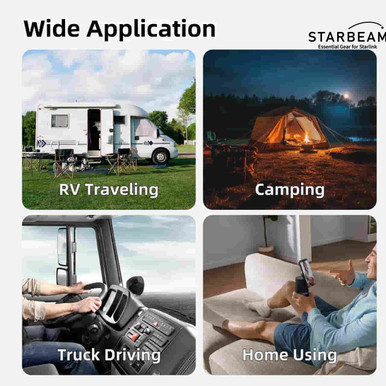 STARBEAM Starlink Mini 3-in-1 Car Charger + DC + USB-C 3m Power Cord