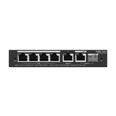 Ruijie RG-ES206GS-P, 6-Port Gigabit Smart Cloud Managed PoE Switch