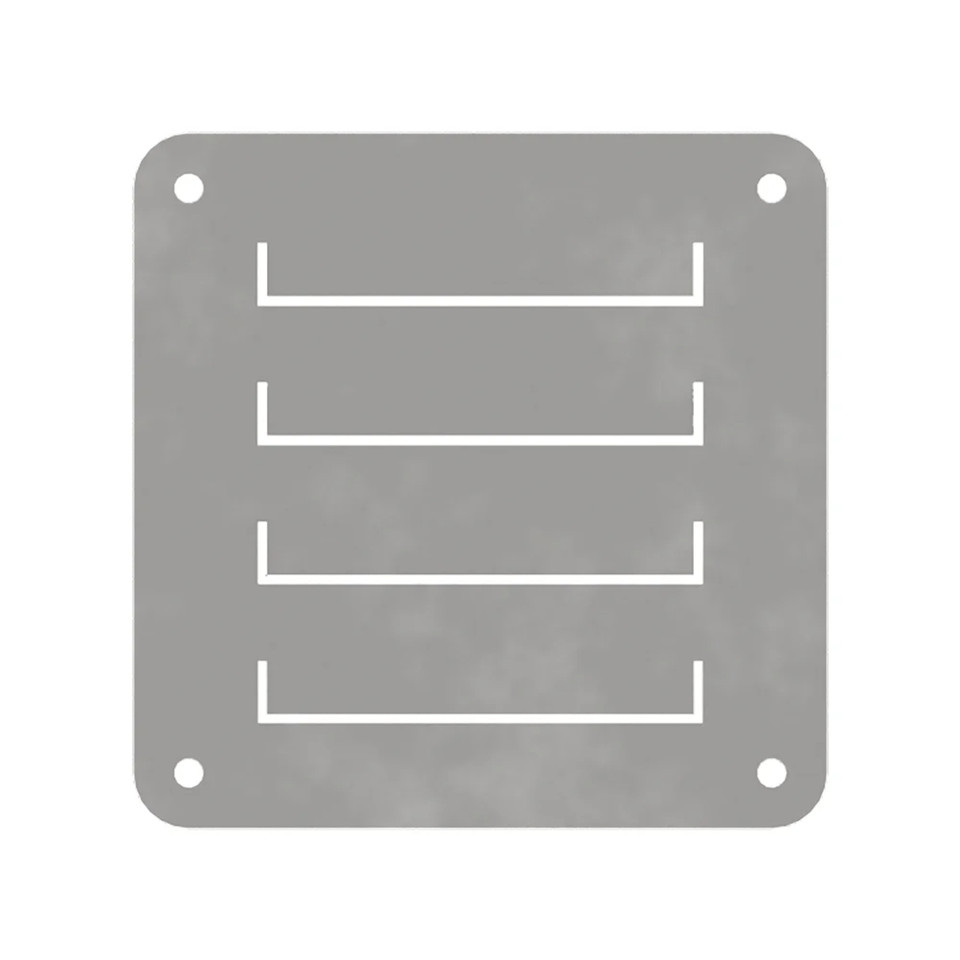 316L Stainless Steel 125 x 125mm Louver Vent Kit