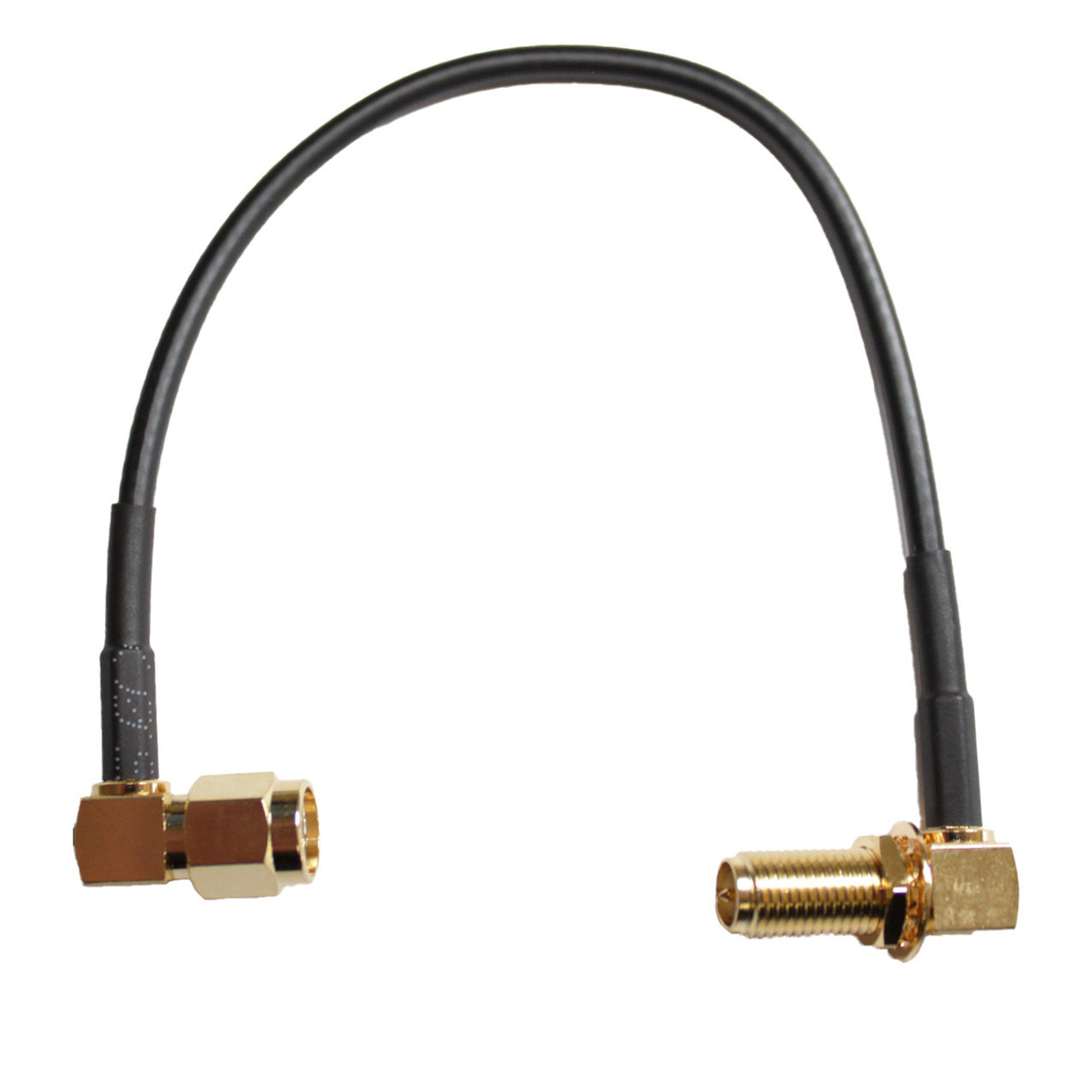 PTL-200 Coaxial Cable Right Angle RP-SMA Male to Right Angle RP-SMA Female, 70cm