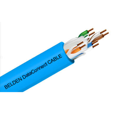 Belden DataConnect CAT 6 UTP Cable, 4 Pairs, 24 AWG Solid Bare Copper Conductors, U/UTP, PVC Jacket, Indoor, 305m