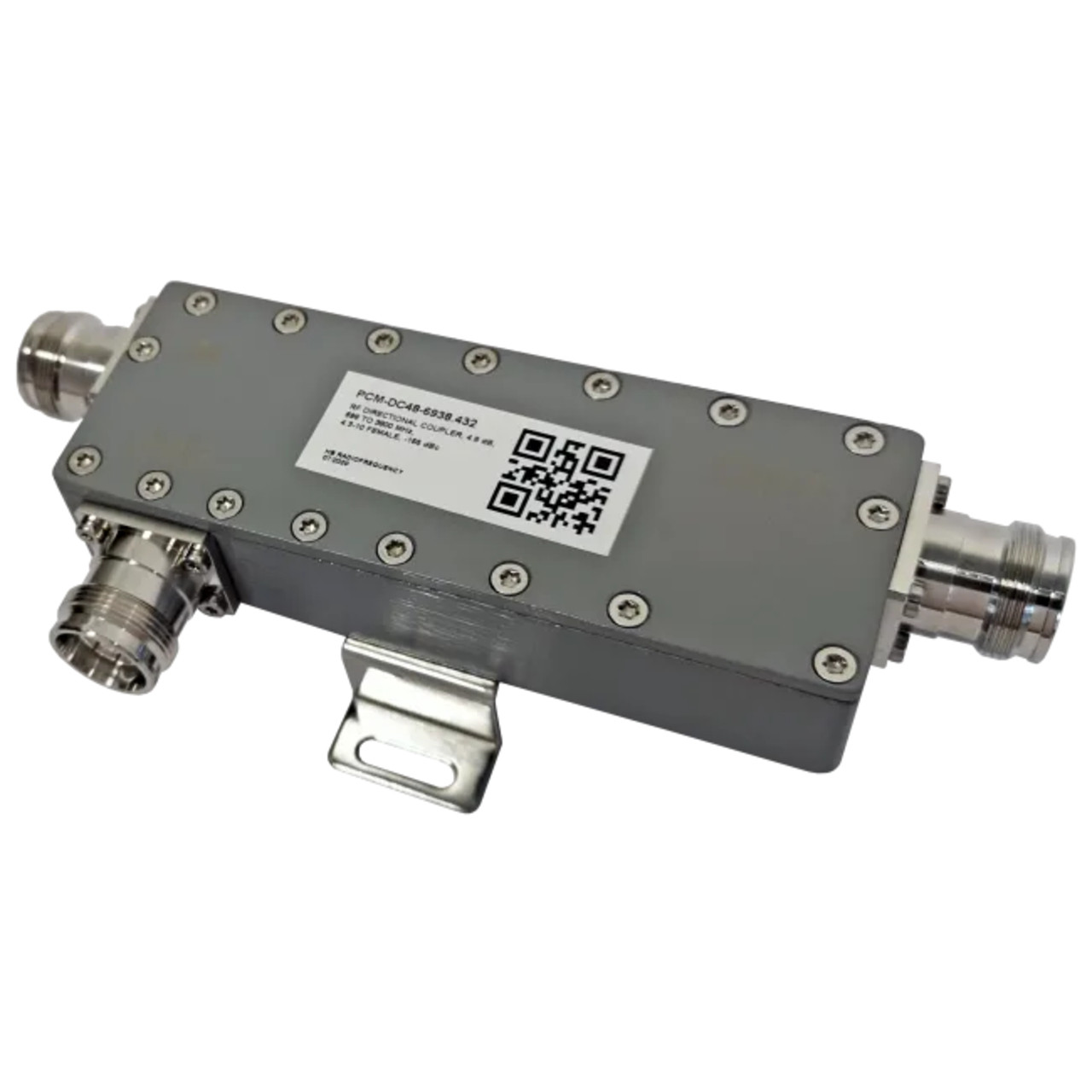 4.8dB Directional Coupler (698-3800MHz, 300W, N-F, -155dBc, IP65)