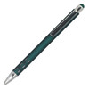 A green Gatling aluminium pen with a shiny silver tip and a sleek design, featuring a logo on the clip.