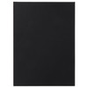 A black gift box with a sleek finish, featuring a branding logo on the surface.