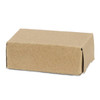 A rectangular brown cardboard box with flaps, suitable for packaging or storage.