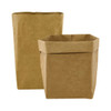 A pair of extra large kraft paper storage bags in a light brown colour, featuring a fold-over top.
