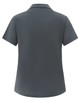 A ladies' high performance polo in dark grey, featuring a classic collar and short sleeves. Brand logo present.
