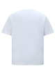 A white unisex heavy cotton oversized tee with short sleeves and a plain back.
