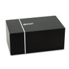 A black rectangular box featuring a logo on the front, designed for the Swiss Peak 10W Bass Speaker.