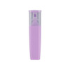 A highlighter with a clear lid and a lavender casing, featuring a brush tip for easy application.