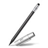 A pencil set with a black pencil and a silver casing, featuring a logo on the casing.