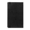 A black Moleskine 2027 Planner - Daily with an elastic band for closure and a textured cover.