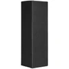 A tall, black cardboard box with a sleek, minimalist design. It has no visible branding or logos.
