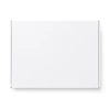 A white custom box with a locking lid, measuring 360 x 305 x 105mm, featuring a simple design.