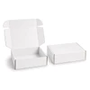 A white custom box with a locking lid, featuring an open and closed version.